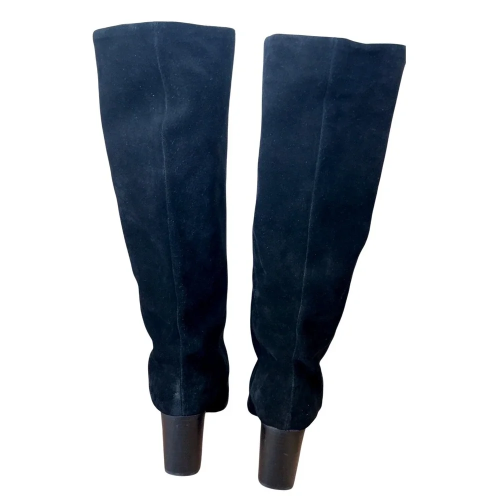 Nine West Chicke Women's Block Heel High Shaft Dress Boots‎ SZ: 10